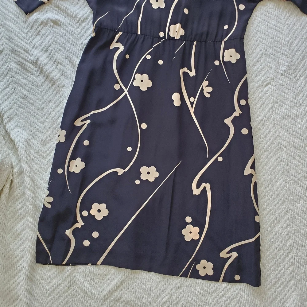Vintage Robert Janan 100% Silk Saks Fifth Avenue Cocktail Dress - Picture 10 of 15